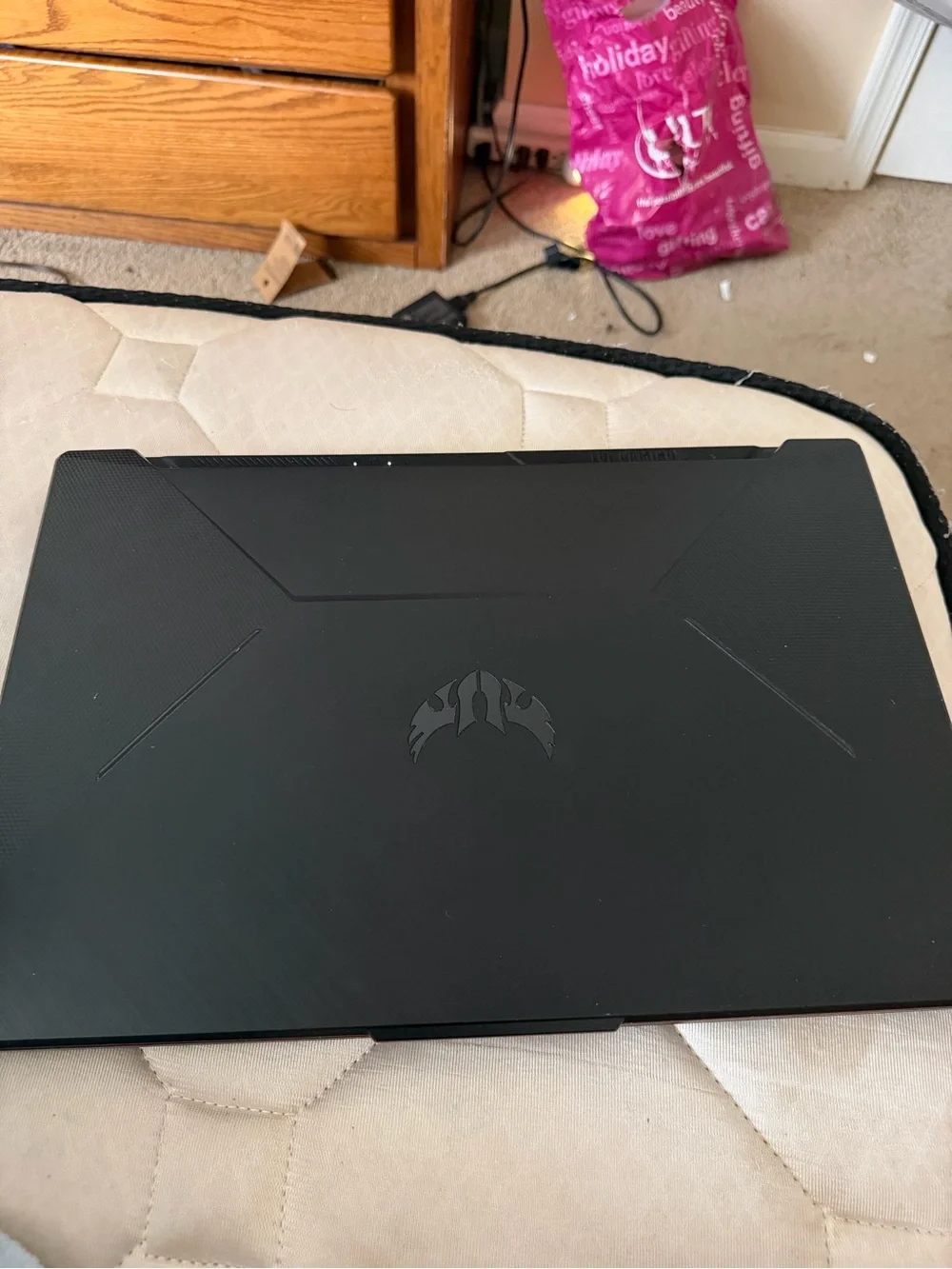 ASUS TUF Gaming Laptop - Black with Purple Backlit Keyboard